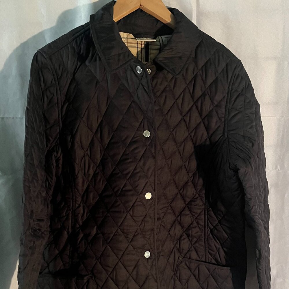 LL Bean Women's Quilted Riding Jacket in black size Large